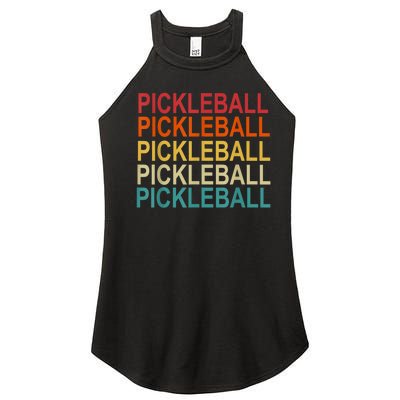 Pickleball Player And Pickleball Lovers Retro Pickleball Women’s Perfect Tri Rocker Tank