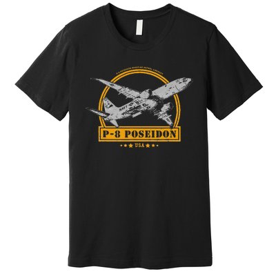 P8 Poseidon Aircraft Premium T-Shirt