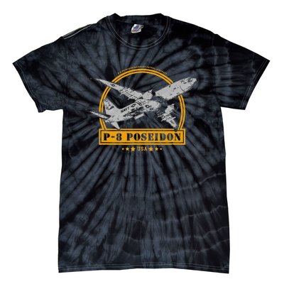 P8 Poseidon Aircraft Tie-Dye T-Shirt