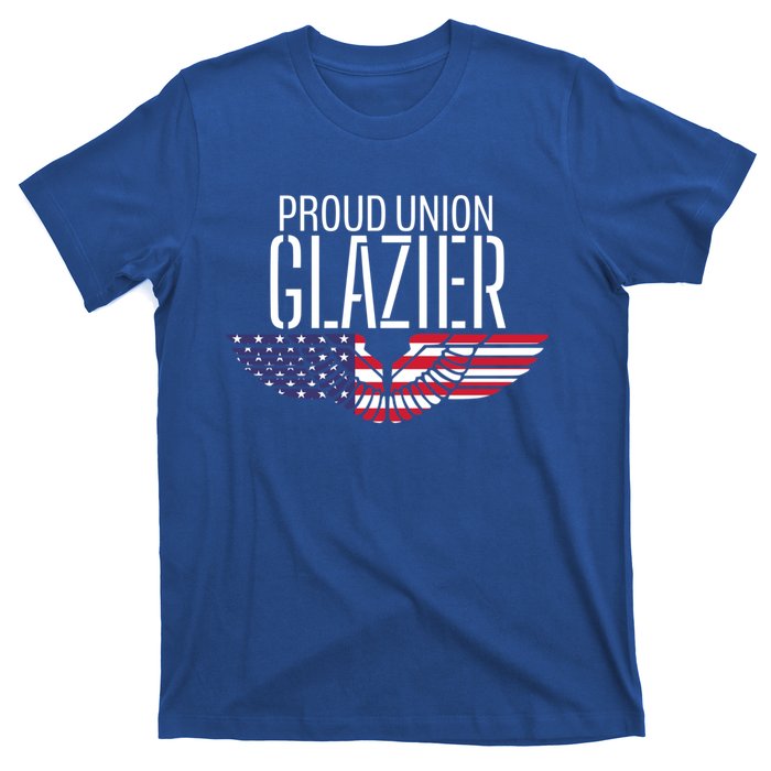 Patriotic Proud American Pro Trade Union Window Glazier Gift T-Shirt