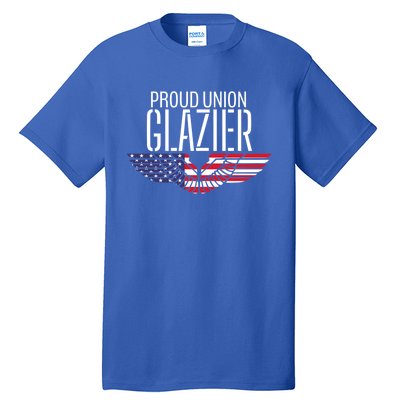 Patriotic Proud American Pro Trade Union Window Glazier Gift Tall T-Shirt