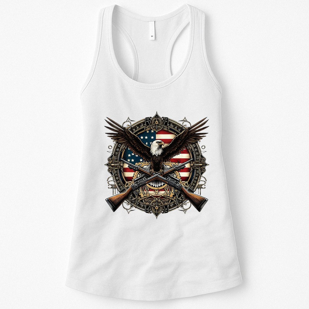 Proud Patriot American Flag Bald Eagle Usa Pride Product Womens Tank Top