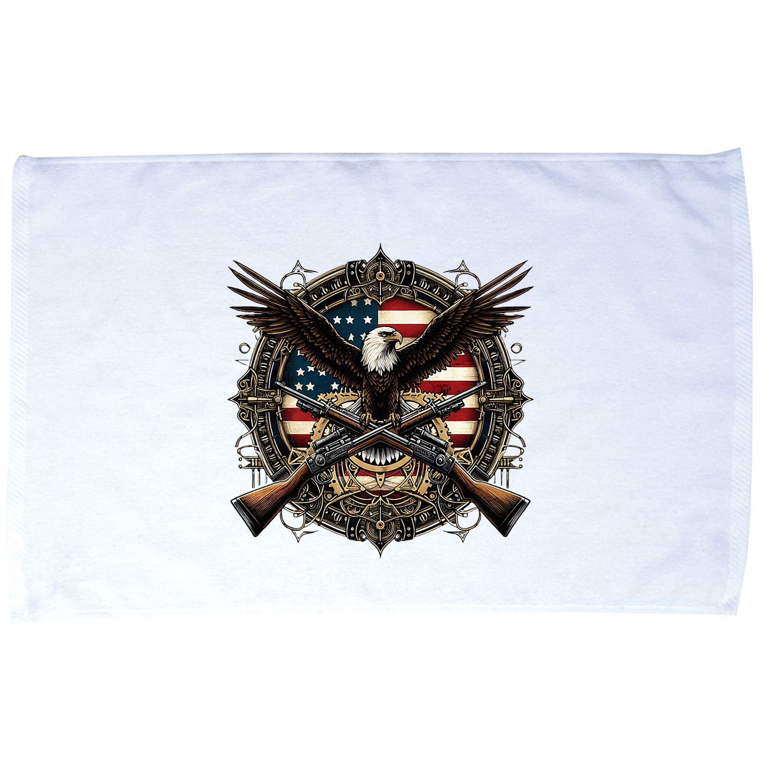 Proud Patriot American Flag Bald Eagle Usa Pride Product Microfiber Hand Towel