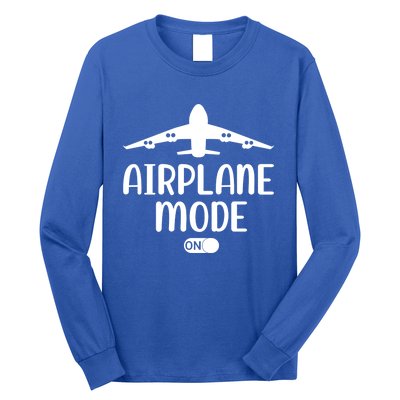 Passenger Plane Airport Pilot Plane Airplane Mode On Gift Long Sleeve Shirt