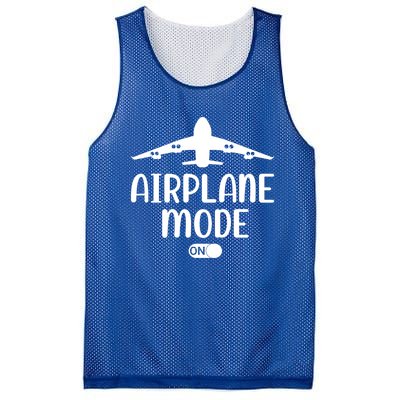 Passenger Plane Airport Pilot Plane Airplane Mode On Gift Mesh Reversible Basketball Jersey Tank