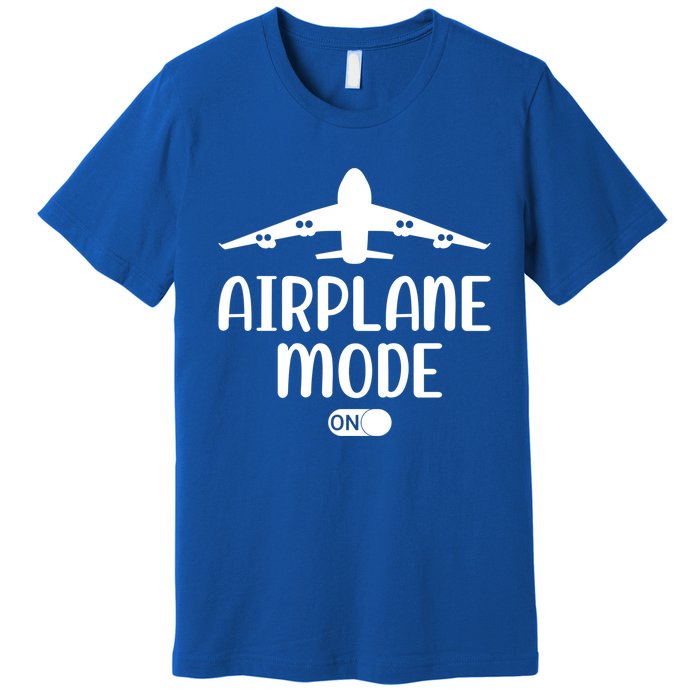 Passenger Plane Airport Pilot Plane Airplane Mode On Gift Premium T-Shirt