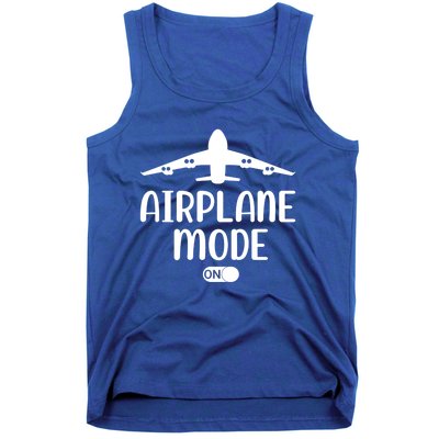 Passenger Plane Airport Pilot Plane Airplane Mode On Gift Tank Top