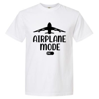 Passenger Plane Airport Pilot Plane Airplane Mode On Gift Garment-Dyed Heavyweight T-Shirt