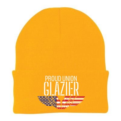 Patriotic Proud American Pro Trade Union Window Glazier Funny Gift Knit Cap Winter Beanie