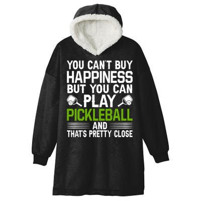 Play Pickleball And That's Pretty Close Pickleball Paddle Hooded Wearable Blanket