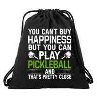 Play Pickleball And That's Pretty Close Pickleball Paddle Drawstring Bag