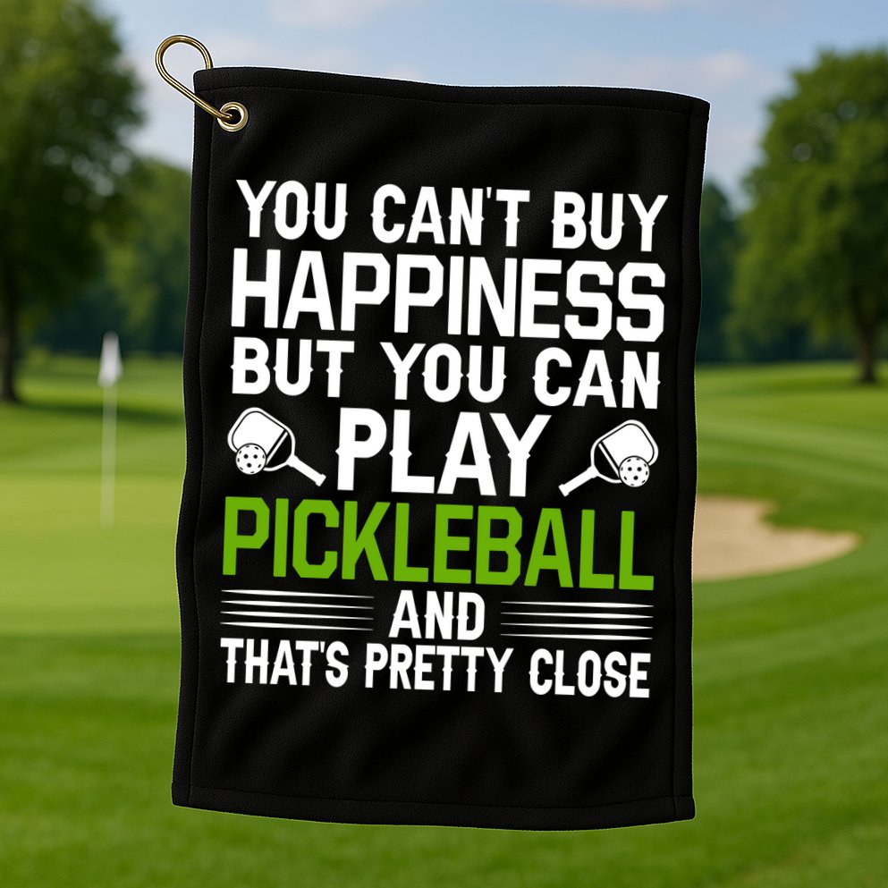 Play Pickleball And That's Pretty Close Pickleball Paddle Golf Towel