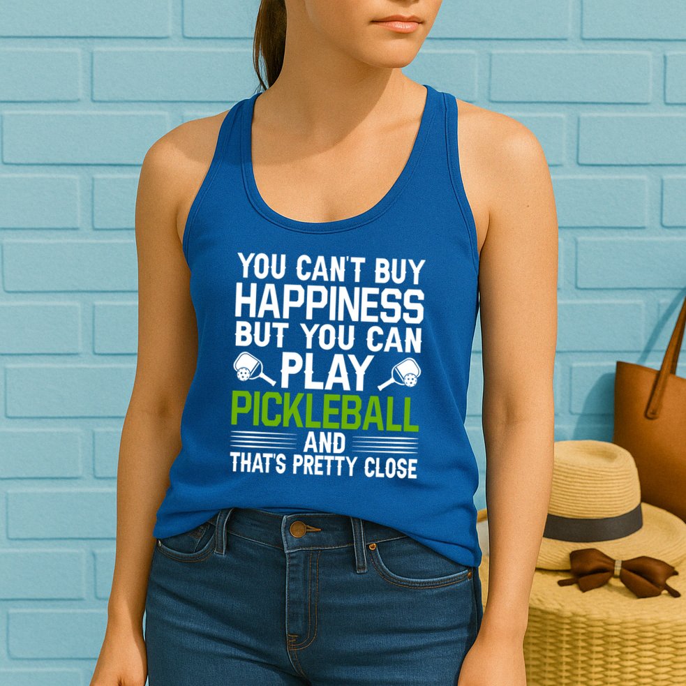 Play Pickleball And That's Pretty Close Pickleball Paddle Womens Tank Top