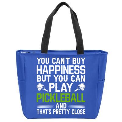 Play Pickleball And That's Pretty Close Pickleball Paddle Zip Tote Bag