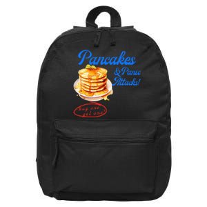 Pancakes Panic & Attacks! Buy One Get One! Apparelt 16 in Basic Backpack