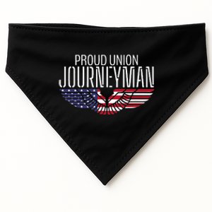 Patriotic Proud American Trade Union Contractor Journeyman USA-Made Doggie Bandana