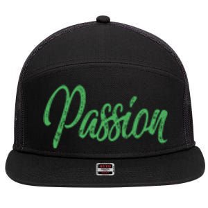 Passion 7 Panel Mesh Trucker Snapback Hat