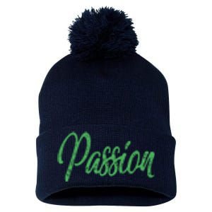 Passion Pom Pom 12in Knit Beanie