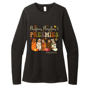 Pacifiers Pumpkins And Preemies Fall Autumn Nicu Nurse Womens CVC Long Sleeve Shirt