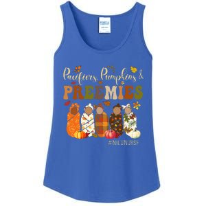 Pacifiers Pumpkins And Preemies Fall Autumn Nicu Nurse Ladies Essential Tank