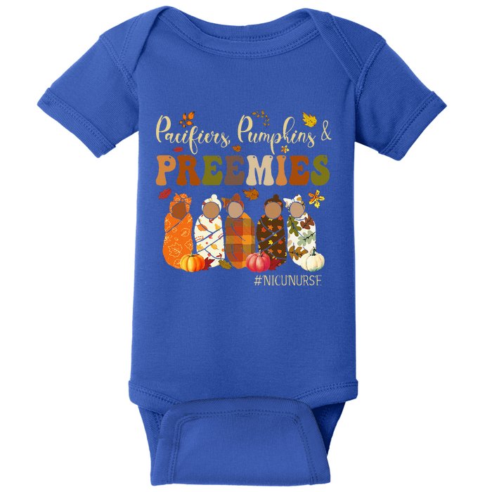 Pacifiers Pumpkins And Preemies Fall Autumn Nicu Nurse Baby Bodysuit