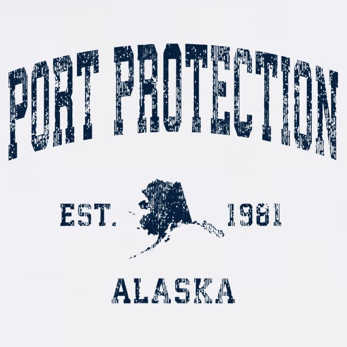 Port Protection Alaska Ak Vintage Athletic Sports Desig Sweatshirt