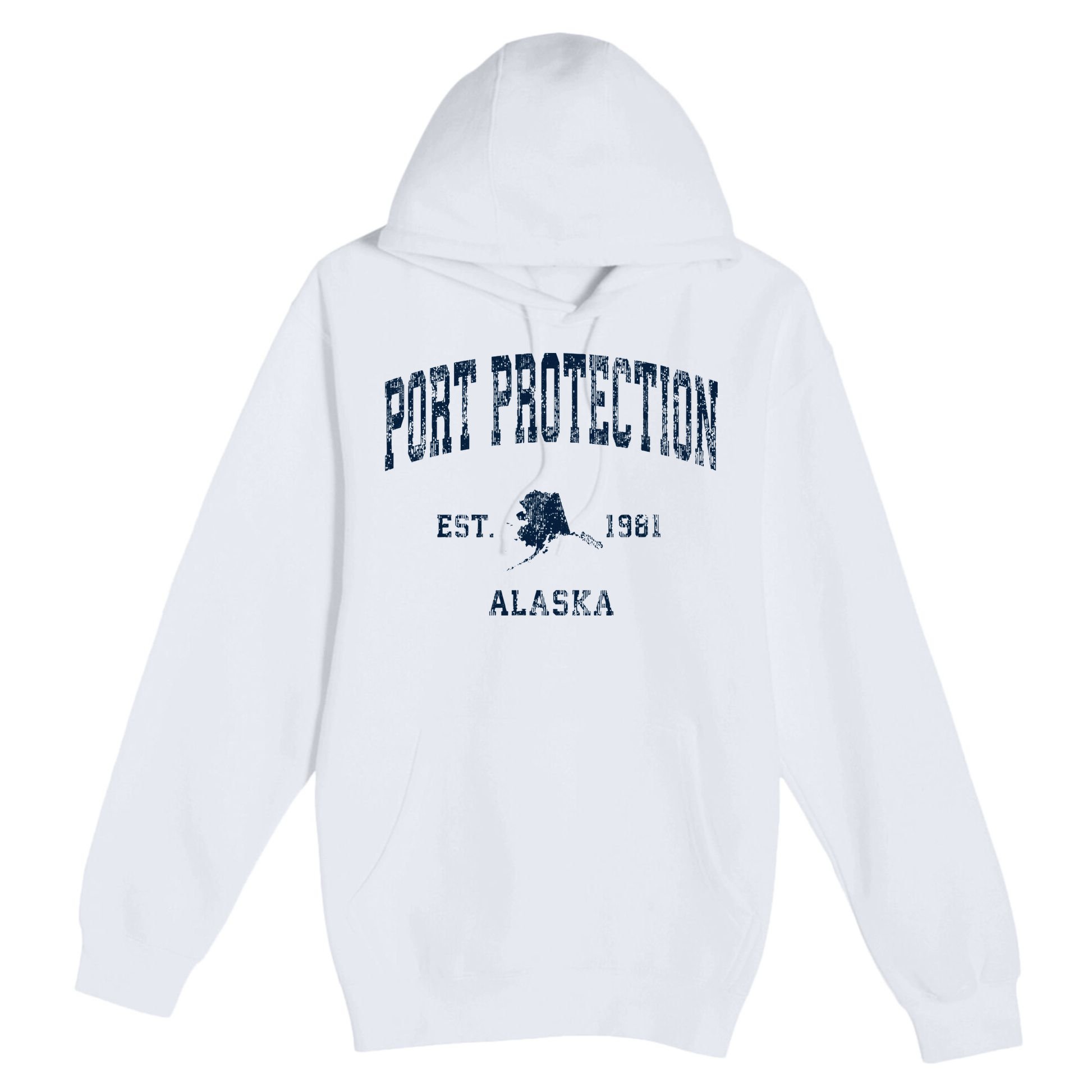 Port Protection Alaska Ak Vintage Athletic Sports Desig Premium Pullover Hoodie