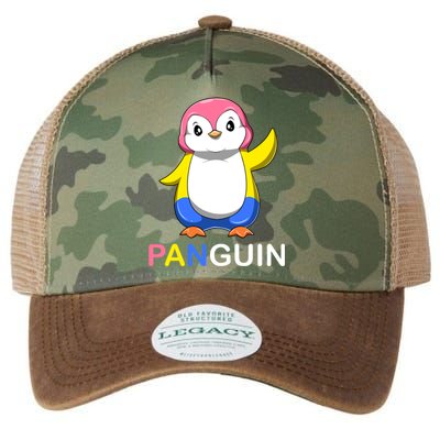 Pansexual Penguin A Colorful Pansexual Panguin Gift Legacy Tie Dye Trucker Hat