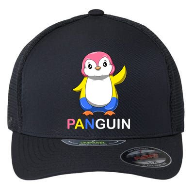 Pansexual Penguin A Colorful Pansexual Panguin Gift Flexfit Unipanel Trucker Cap