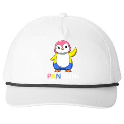 Pansexual Penguin A Colorful Pansexual Panguin Gift Snapback Five-Panel Rope Hat