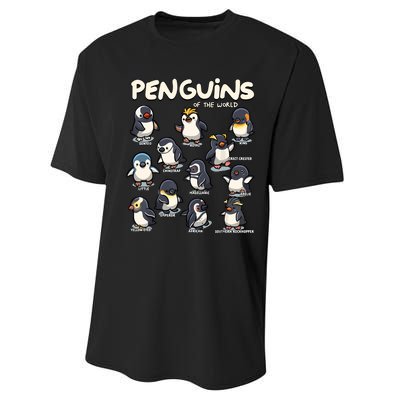 Penguin Penguins Animals Of The World Penguin Lovers Performance Sprint T-Shirt