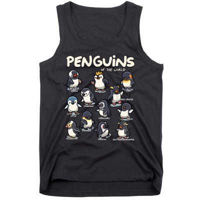 Penguin Penguins Animals Of The World Penguin Lovers Tank Top