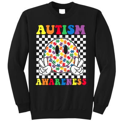 Puzzle Piece Autism Awareness Month Autistic Boys Girls Kids Sweatshirt