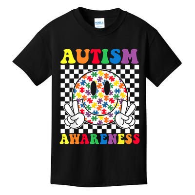 Puzzle Piece Autism Awareness Month Autistic Boys Girls Kids Kids T-Shirt