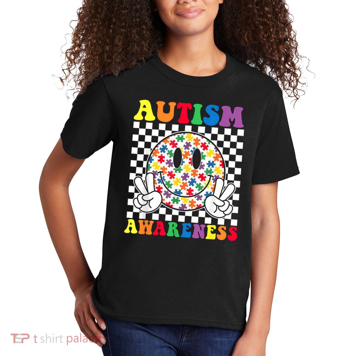Puzzle Piece Autism Awareness Month Autistic Boys Girls Kids Kids T-Shirt