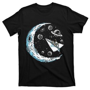 Paper Plane Astronaut Airplane Pilot T-Shirt