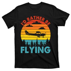 Plane Propeller Airplane Decorations Pilot Sunglasses T-Shirt