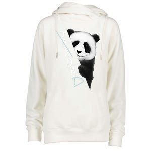 Pandad Panda Bear Bad Dad Joke Fathers Day Gift Womens Funnel Neck Pullover Hood