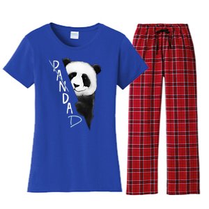 Pandad Panda Bear Bad Dad Joke Fathers Day Gift Women's Flannel Pajama Set