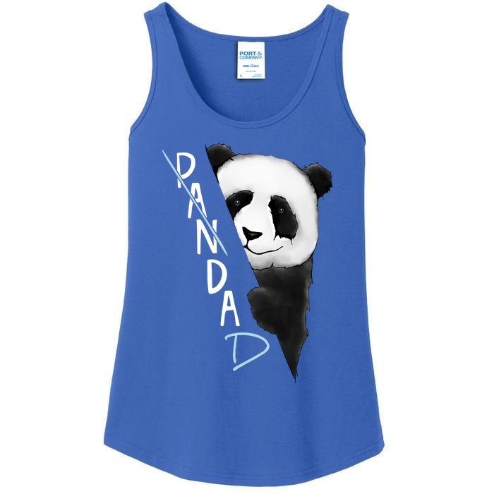 Pandad Panda Bear Bad Dad Joke Fathers Day Gift Ladies Essential Tank