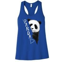 Pandad Panda Bear Bad Dad Joke Fathers Day Gift Women's Racerback Tank