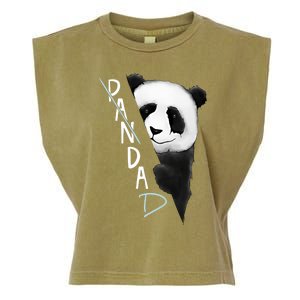 Pandad Panda Bear Bad Dad Joke Fathers Day Gift Garment-Dyed Women's Muscle Tee