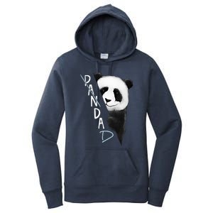 Pandad Panda Bear Bad Dad Joke Fathers Day Gift Women's Pullover Hoodie