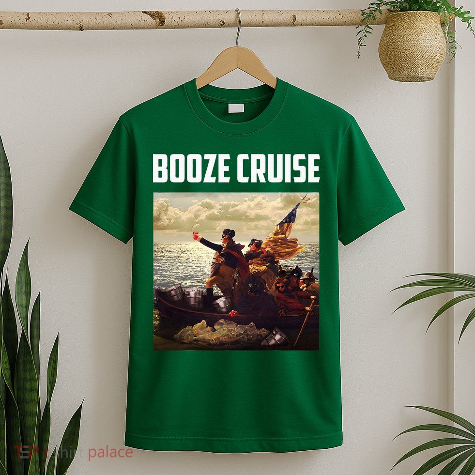 Political Party Booze Cruise Shades & Red Cups T-Shirt