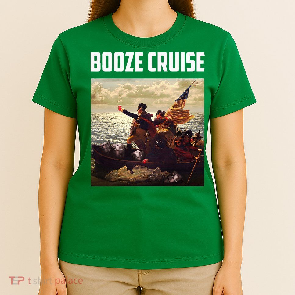 Political Party Booze Cruise Shades & Red Cups T-Shirt