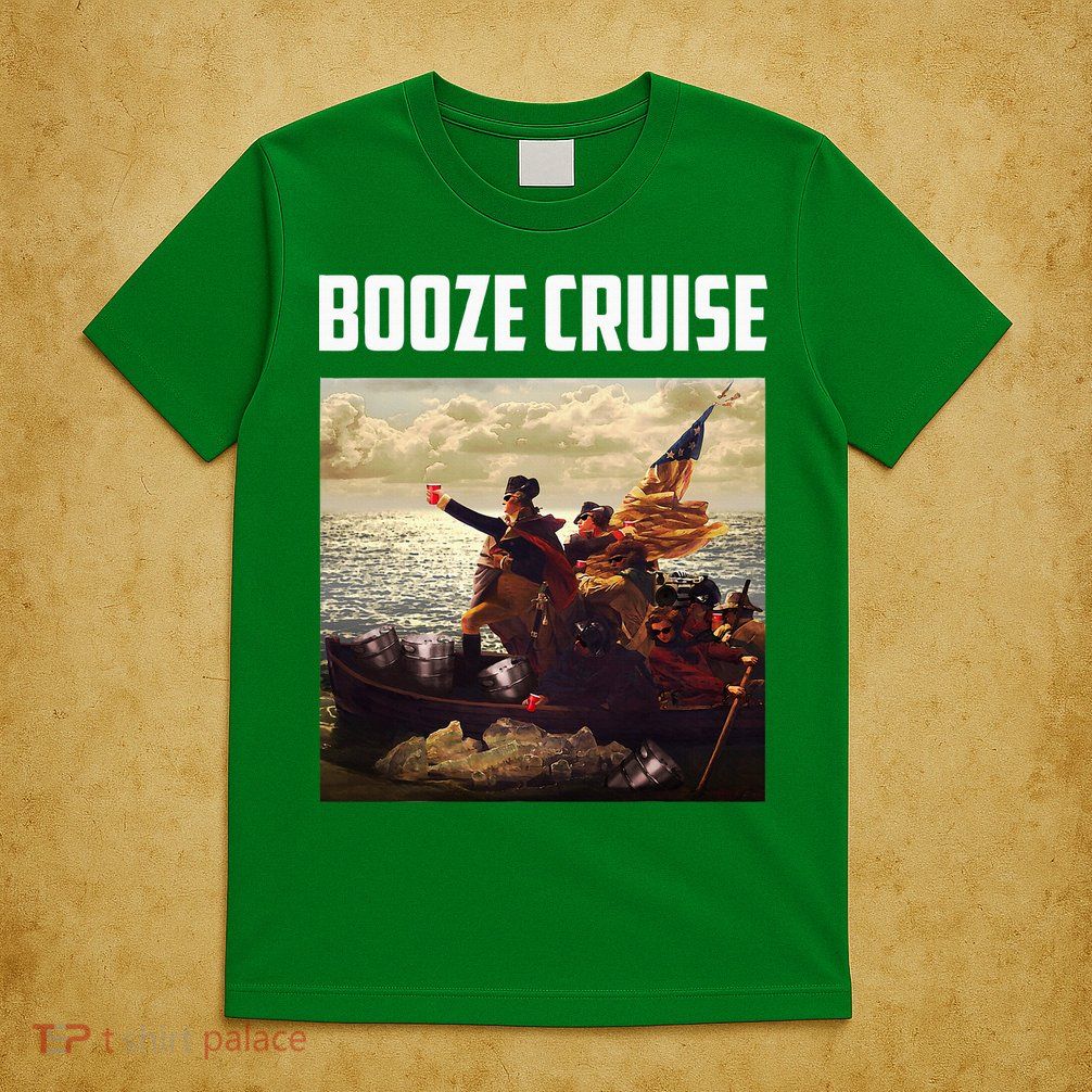 Political Party Booze Cruise Shades & Red Cups T-Shirt