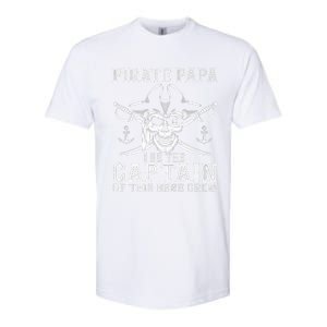 Pirate Papa Be The Captain Of This Here Crew Father's Day Softstyle CVC T-Shirt