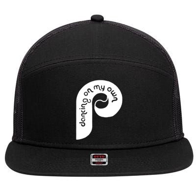 Philly Philadelphia Baseball I Keep Dancing On My Own 7 Panel Mesh Trucker Snapback Hat