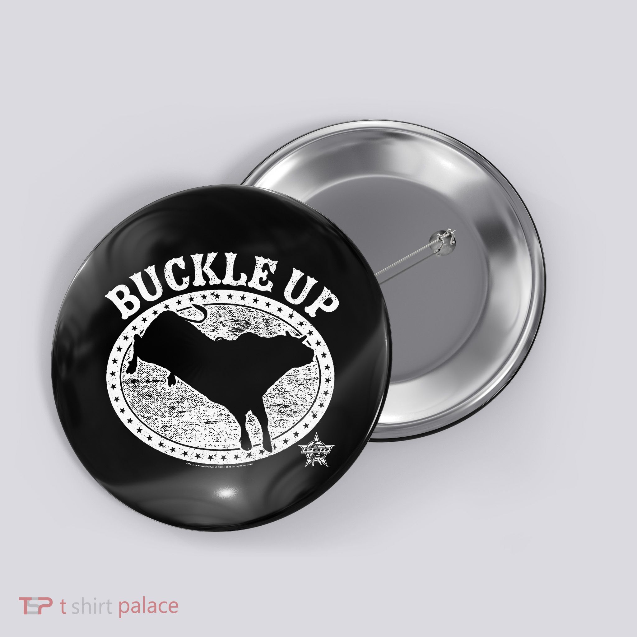 Pbr Professional Bull Riders Buckle Up Button