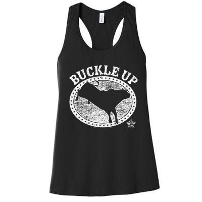 Pbr Professional Bull Riders Buckle Up Women's Racerback Tank